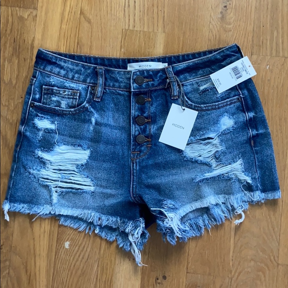 Denim shorts